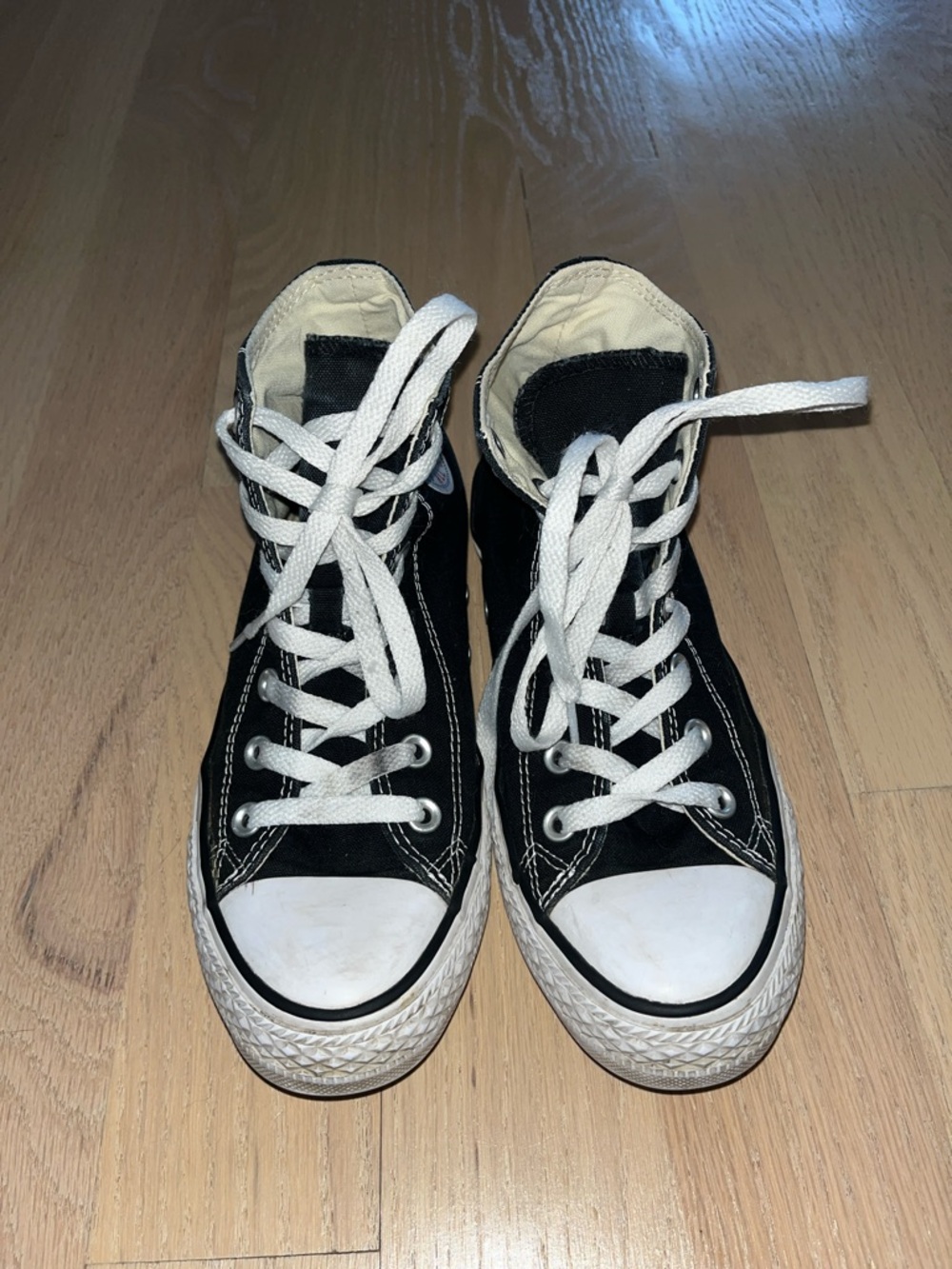 Converse Black and White High-Top Canvas Sneaker